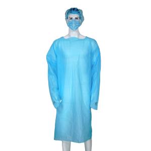 Buy cheap AAMI BP70 Level 3 Disposable CPE Isolation Gown For Laboratory Food Industry from wholesalers