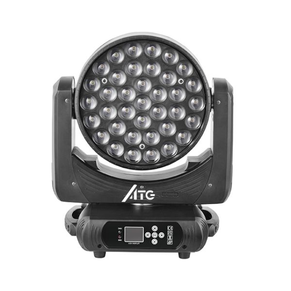ATG 4in1 Big Bee Eye Moving Head 37pcs*15w Stage Lighting RGBW Dye Light LED Strobe
