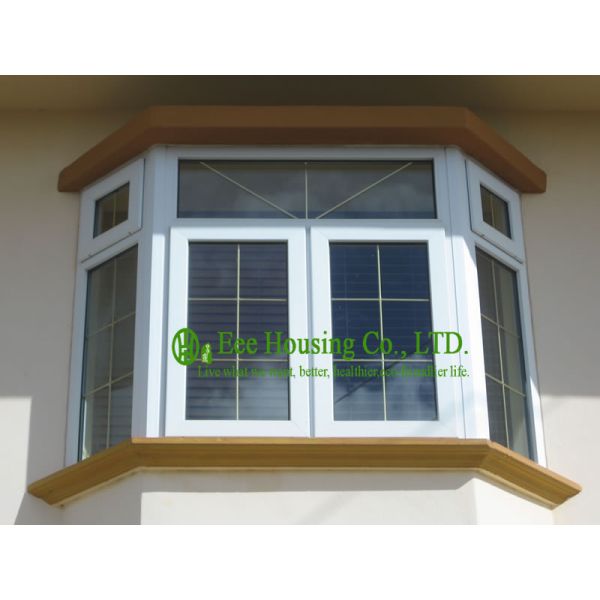Energy Saving PVC Bay and bow Window For Residential Apartment,White Color and