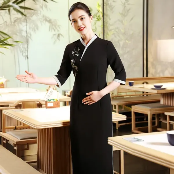 Elegant Banquet Hostess Dress for Special Occasions and Events