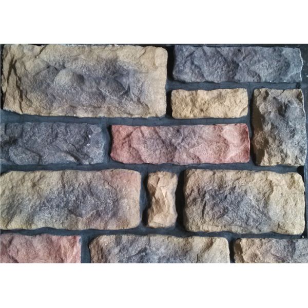 Outdoor Faux Stone Wall Panels , Multi - Shape Faux Rock Panels