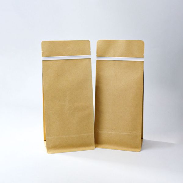 Refoldable Kraft Paper Coffee Tea Packaging