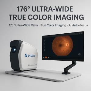 176° Wide Field Fundus Camera with LED True Color and Automatic Operation for