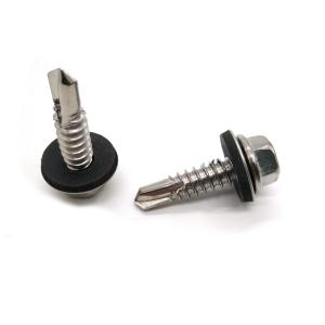 Galvanized SS616L Hex Self Drilling Screw With Washers