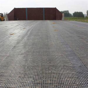 Roadbed Reinforcement 60kn Fiberglass Biaxial Geogrid with ISO Standard