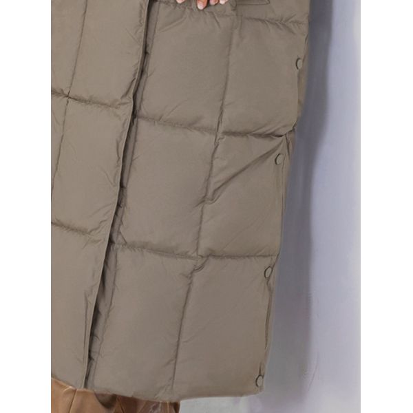 long women jacket, for cold winter coat, hooked, lower knees length, dark colours, Winter Warmth Graphene Self Heating line，with Shoulder strap inside，