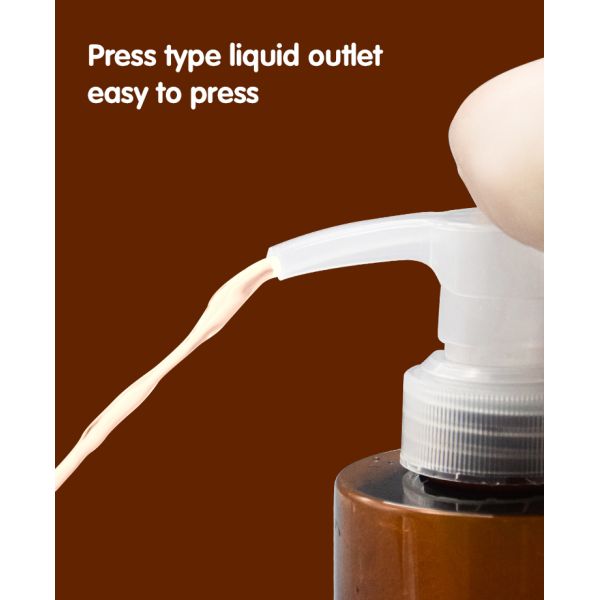 33-410 All Plastic Cosmetic Neck Lotion Pump Bottle 4cc With PET 300ml 500ml