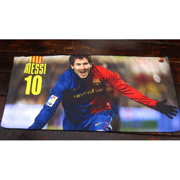 Barcelonaes football club logo towel beach towel soccer towel bath towel Messi towel
