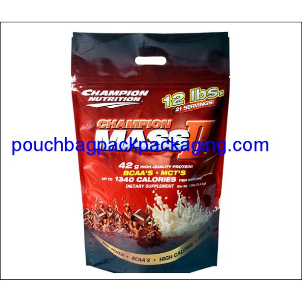 Foil stand up pouch, stand up bag, doypack for food packaging 12LBS