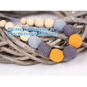 Rainbow Crochet necklace, cotton Nursing necklace Fashion Accessory, crochet,