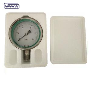 Vertical Connection Silicone Stainless Steel Glycerin Filled Pressure Gauge
