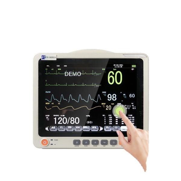 Buy Multi Parameter Patient Monitor with Electric Power Source Built-in Battery and Three-Level Intelligent Alarm at wholesale prices