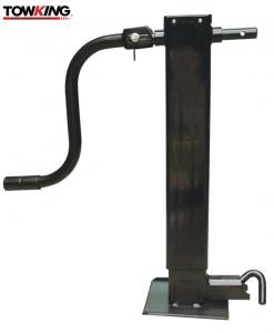 Quality 10000LB Heavy Duty Trailer Jack Side Pin With Handle 12.5 Travel Black Powder Coated for sale