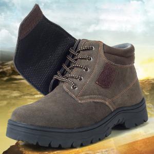 China Cowhide Welding Shoes With Fireproof Flower Large Cover Welding Shoes on sale