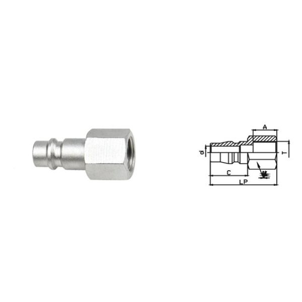 Multifunctional Female Quick Release Coupling Pneumatic LSQ-320 CEJN 320 Type