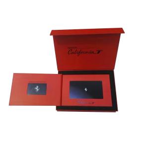 Hard Cover LCD Video Brochure Card Lightweight Printed Video Cards