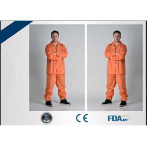 Quality Non Irritating Disposable Protective Coverall , Soft Disposable All In One Suits for sale