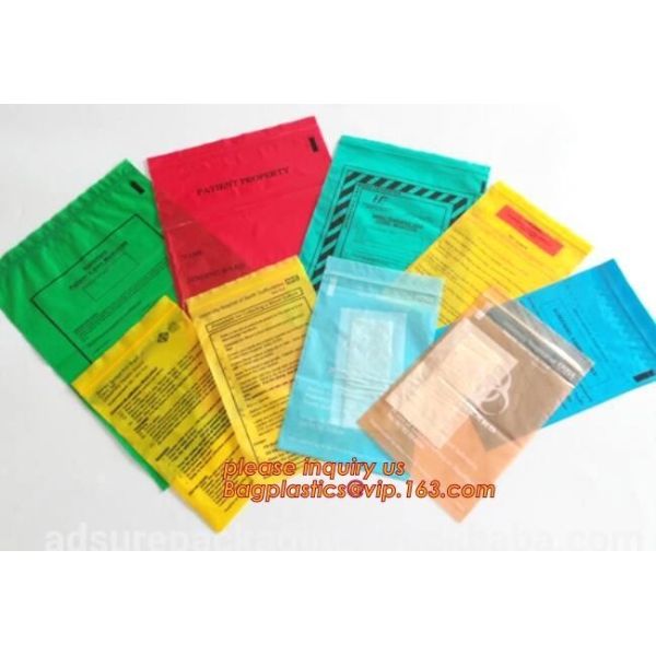 Plastic Reclosable Specimen Bags with Dual Pouch, Medical Lab Bags Reclosable