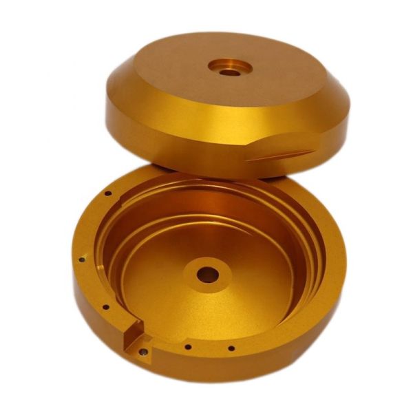 Buy Dark Yellow Anodized Aluminum 6061 CNC Turning Parts at wholesale prices