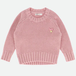 Crew neck Long sleeve Winter Top Knitted Pullover Kids Children Girl Boy Clothes