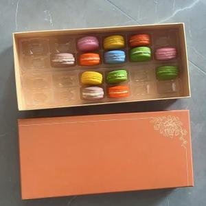 12 Pallet Plastic Packaging Macaron Transparent Box Packaging Macaron Tray