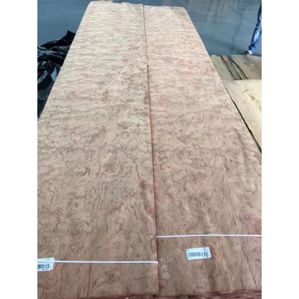 Buy Sliced Natural Bubinga Pommele Wood Veneer Sheet at wholesale prices