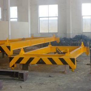 Yellow 20feet 40feet semi-automatic container lifting spreader frame