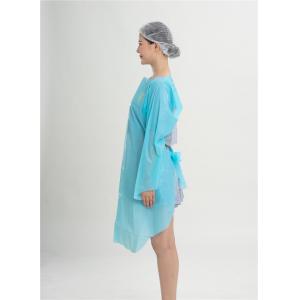 Latex Free Medical Isolation Gown , Cpe Plastic Gown Environment Friendly