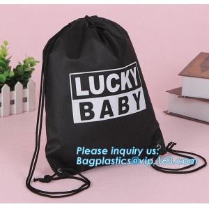 Fashion Eco Friendly Advertising Non Woven Drawstring Bag, Promotional pp non