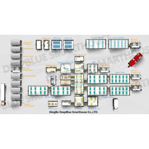 Deepblue Foldable Modular System Rapid Development Hospital Emergency Housing