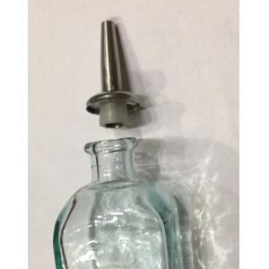 Whosale price silver color cork dasher top for 12mm crocktail or bitter bottler