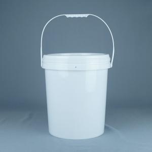 15kg Paint Round Plastic Packaging Container With Lid And Handle