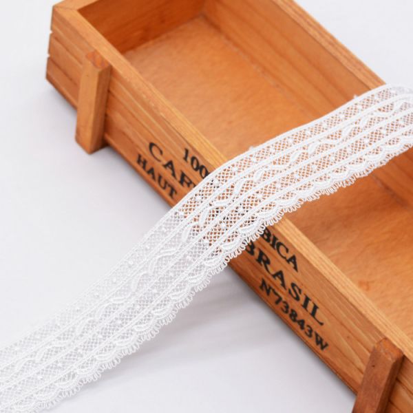 Buy Polyester Cotton 30mm 40mm Embroidery Lace Trim at wholesale prices