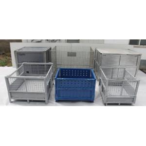 Hot Dipped Glavanized Metal Wire Containers For Fishing Industry
