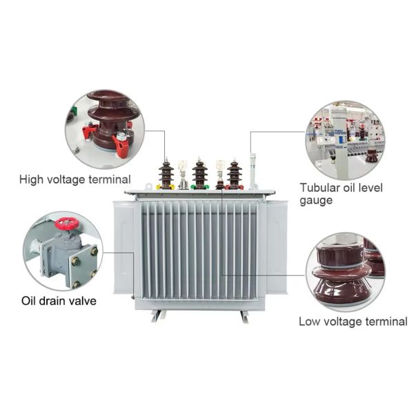 Three Phase Power Transformer Oil Immersed Distribution Transformer 6KV 11kV 400V 33kV 500kVA 1000kVA Low Price