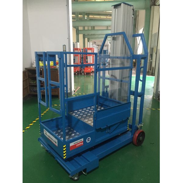 Buy 2.8m Mast Type Electric Order Picker , Semi - Electric Mobile Stock Picker at wholesale prices
