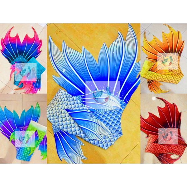Girls Boys Swimmable Mermaid Tails / Kids Mermaid Swimsuits Princess Costumes
