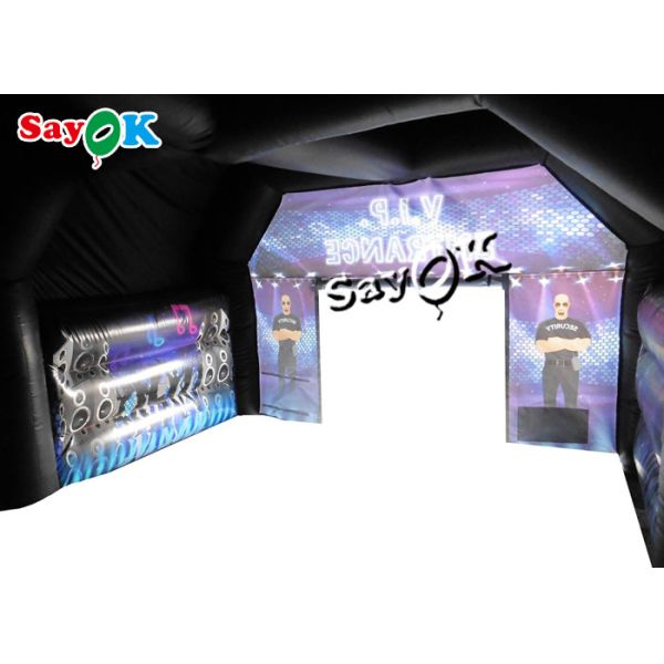 Air Inflatable Tent Garden 15x15ft Inflatable Disco Marquee With Speaker Light