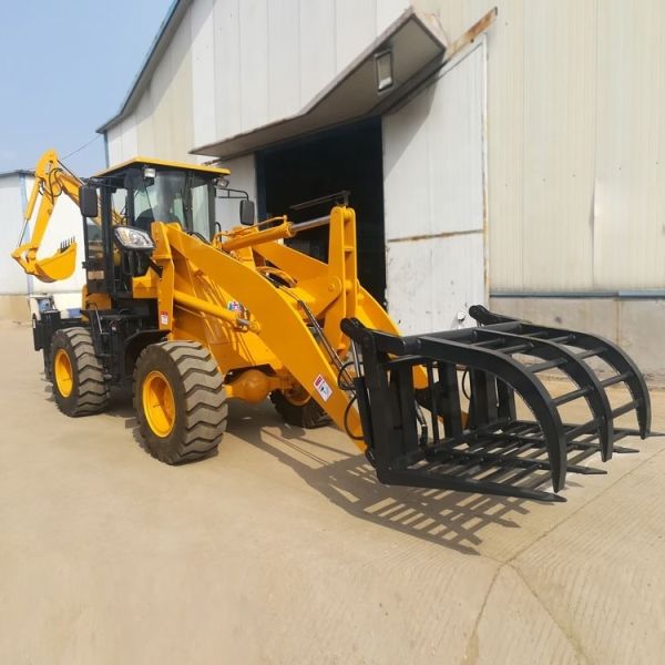 Buy 3 Ton Wheel Loader with Attachment 5800*1850*2750 mm Dimension Mini Backhoe Loader 4x4 at wholesale prices