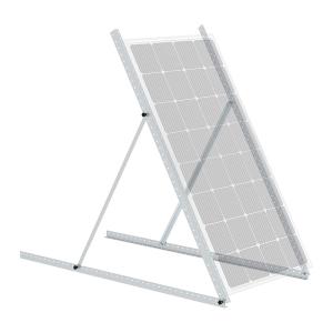 ISO9001 Adjustable Tilt Solar Racking With Wind Rating Up To 150 Mph