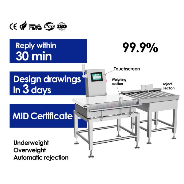 Sorting And Weighing Weight Sorting Machine With ±0.1g Sorting Accuracy