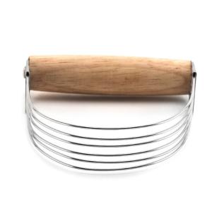 Wooden Handle Cake Making Tools Material Stainless Steel Mixer