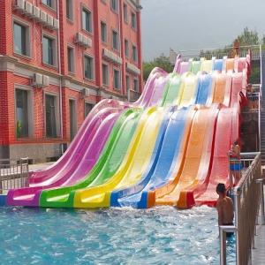 Sturdy Structure Small Public Water Slides Custom Pool Water Slides OEM