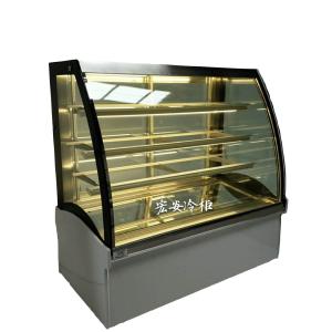 Countertop Glass Cake Display Cabinet Low Noise High Efficiency Demist