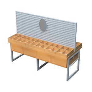 TUV Approval HongChuang Iron And Wood Shelves For Boutique,Display Metal Rack