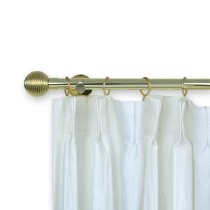 Multi Layer Ball Finial Pipe Curtain Rods Custom Anti Copper