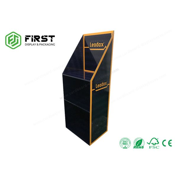 Customized Logo Retail Point Of Sales Cardboard Floor Display Stand POP Paper Display Shelf