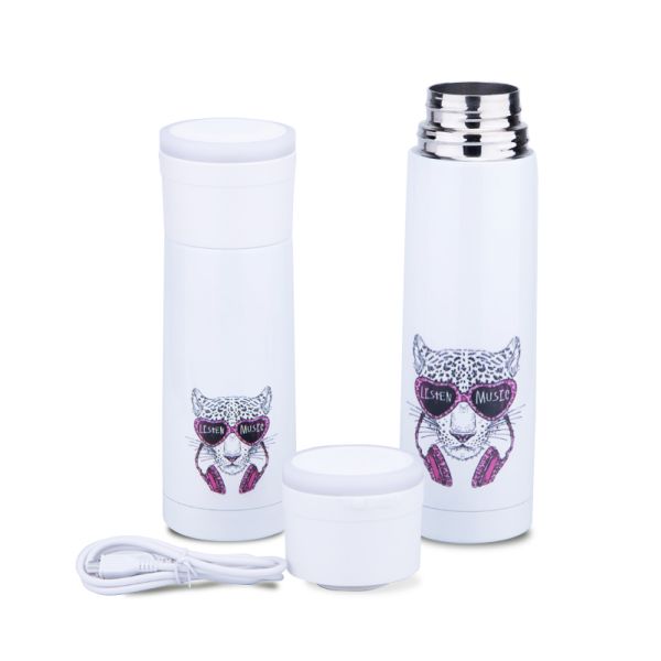 Stainless Steel Vacuum Travel Mug 0.35 L 12 Oz S/S Double Wall Tumble Speaker Led Bulb Water Proof Lamp Blanks