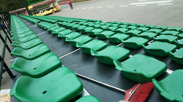 High Density Anti UV 260mm Row Outdoor Bleacher Seating / Movable Bleachers