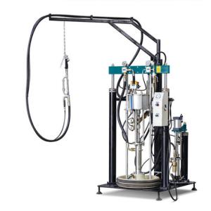Manual Two Pump Silicone Sealants Spreading Machine Double Insulating Glass